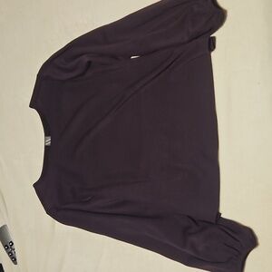 Deep Plum Worthington Long Sleeve Knit Blouse XL